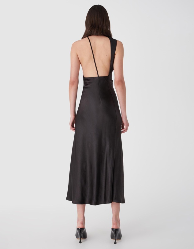 MISHA - Elania Satin Midi Dress