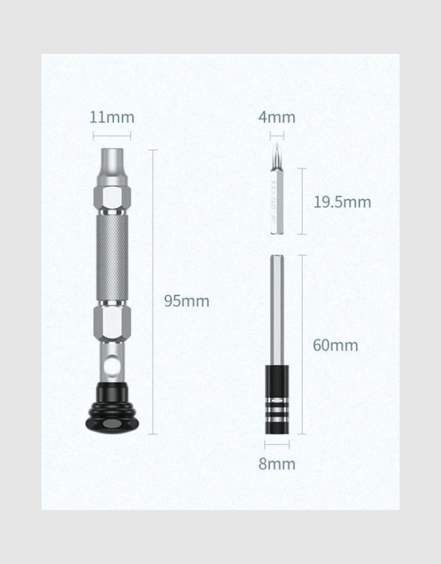 Ugreen - UGREEN 38-In-1 Precision Screwdriver Set Aluminum Alloy Handle Magnetic Tips Laptops Watches