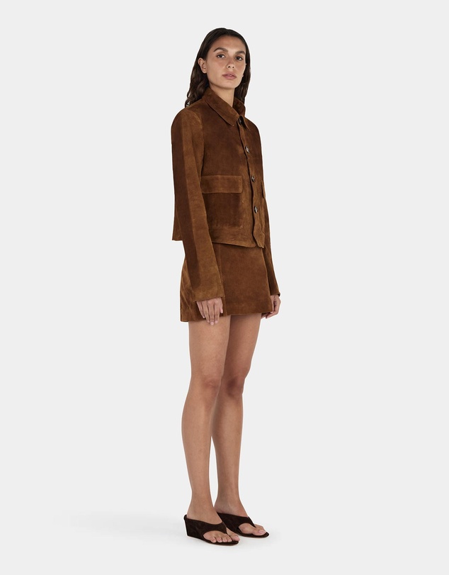 Hansen & Gretel - Tatum Mini Leather Skirt