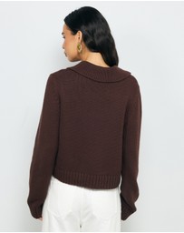 AERE - Miya Cotton Wool Cardigan