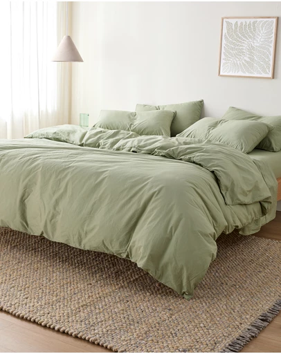 Sheet Society - Leo Washed Cotton Quilt Cover Set