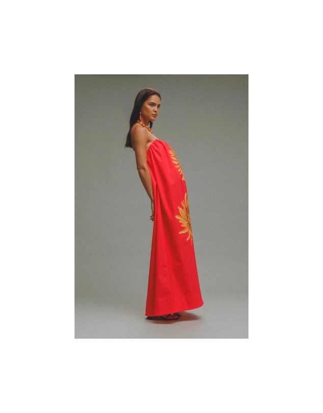 The Wolf Gang - Verona Maxi Dress - Rojo Sunflower