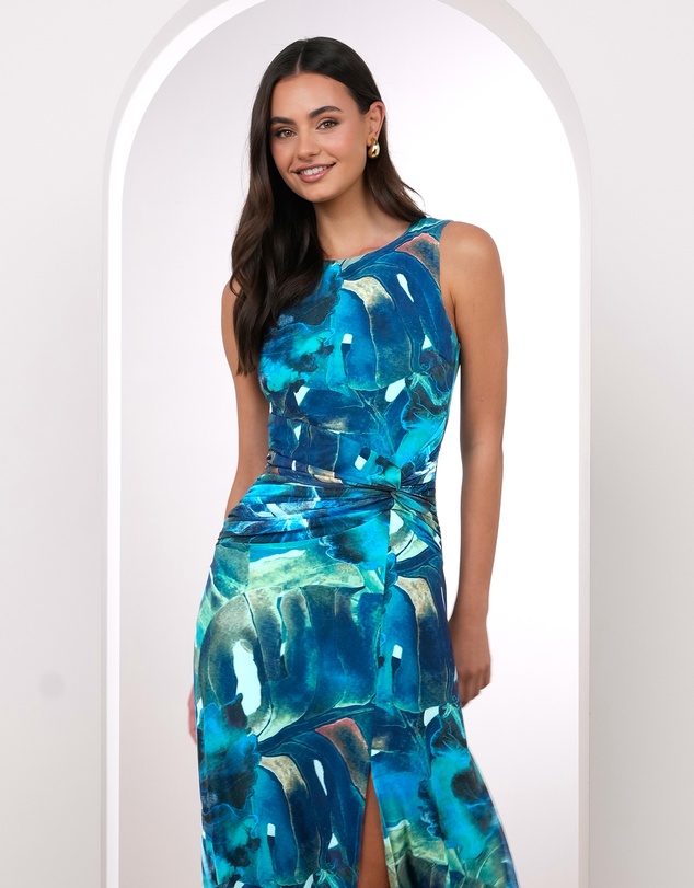 Pilgrim - Rylan Printed Mesh Maxi Dress