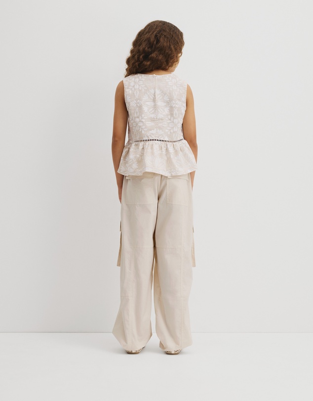 Country Road - Teen Sleeveless Peplum Top