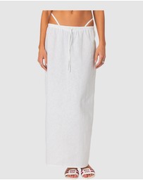 EDIKTED - Rayla Linen Look Maxi Skirt