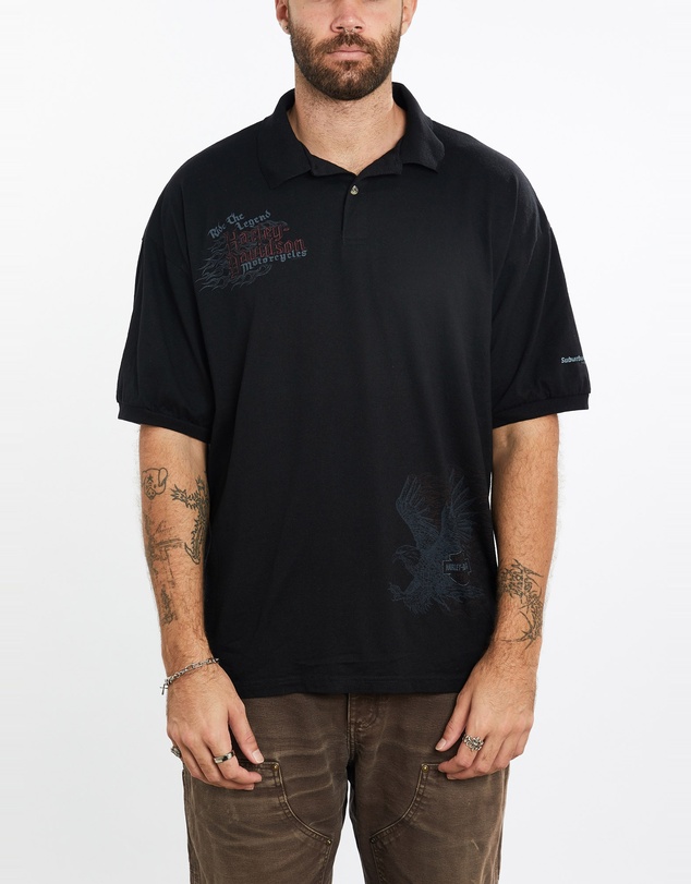 Vintage by The Real Deal - Pre Loved - Vintage Harley Davidson Polo Shirt