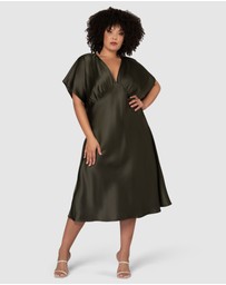 Pink Dusk by Curve Project - Wanting More Midi Dress