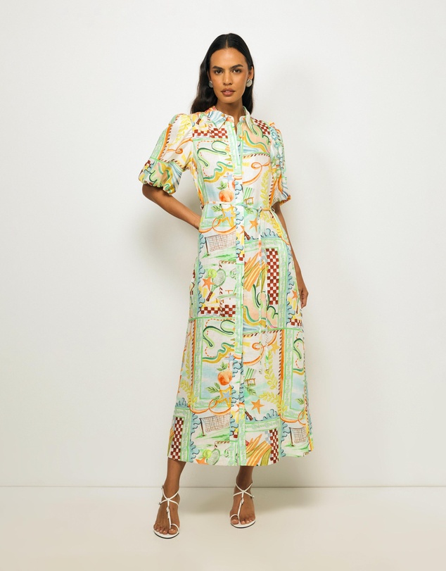 AERE - Lana Midi Shirt Dress