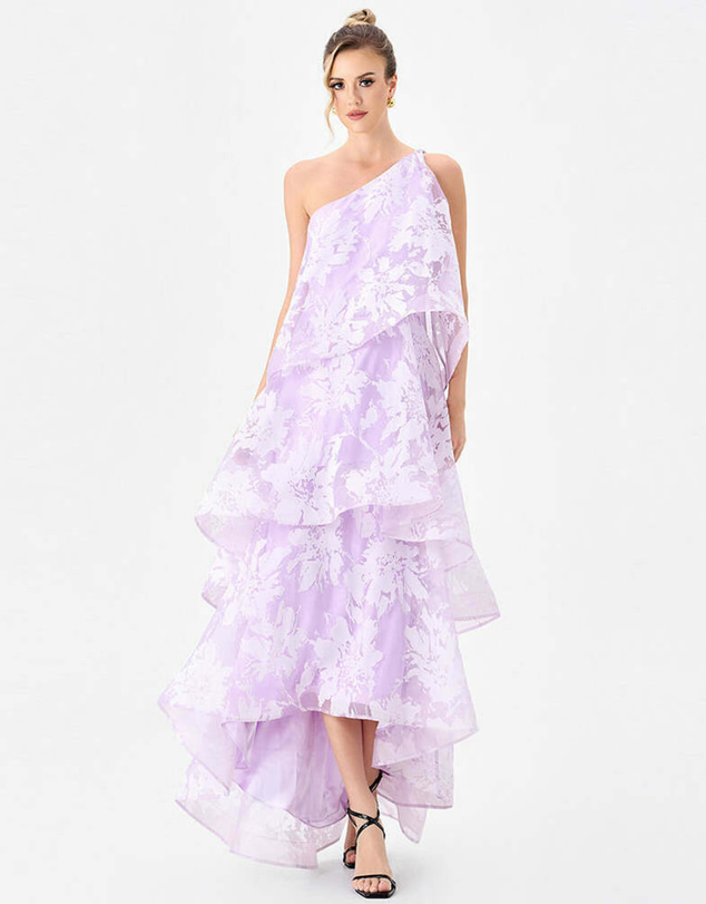 Bariano - Loraina Asymmetric Tiered Dress