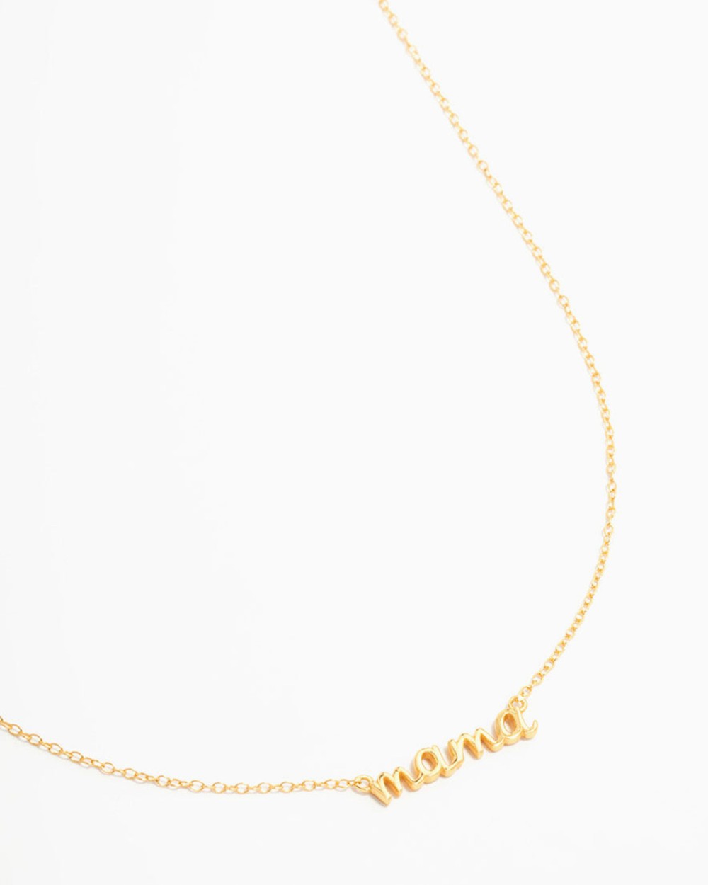 Lovisa - Gold Plated Sterling Silver Mama Necklace - Necklaces (Gold) Gold Plated Sterling Silver Mama Necklace
