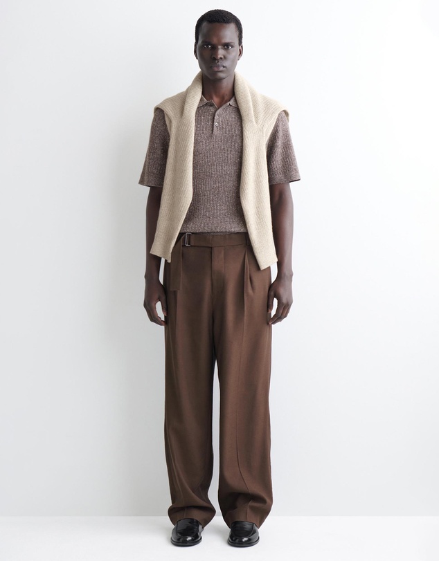 COS - Cashmere-Linen Polo Shirt