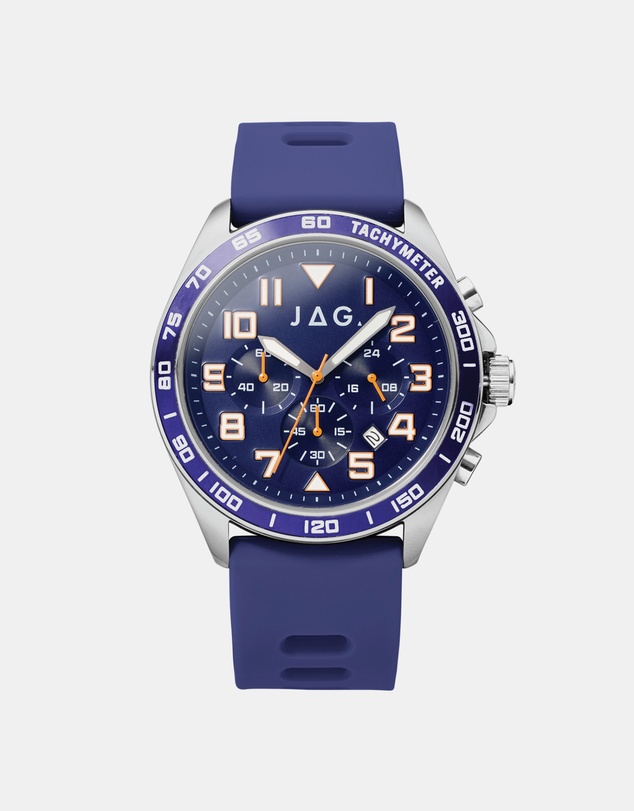 Jag - Beachport Mens Navy Dial 46mm Navy Watch