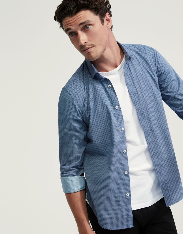 Oxford - Kenton Printed Cotton Shirt