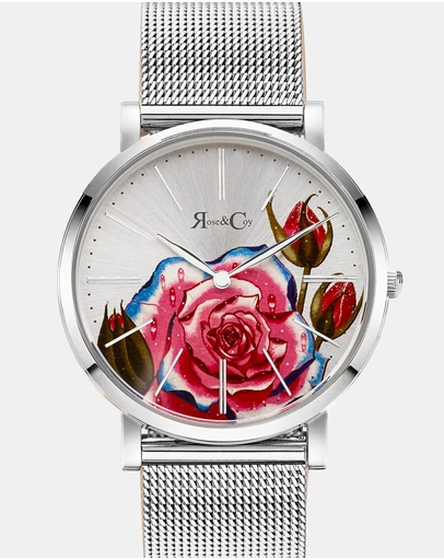 Rose & Coy - Art Series Skull & Rose Watch
