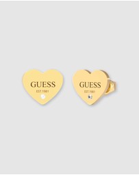 GUESS - Guess Emblazed Studs Party Gold Tone
