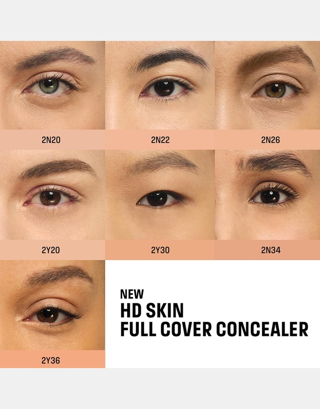 MAKE UP FOR EVER - HD Skin Full Cover Concealer Multi-Use Concealer with Niacinamide & Hyaluronic Acid