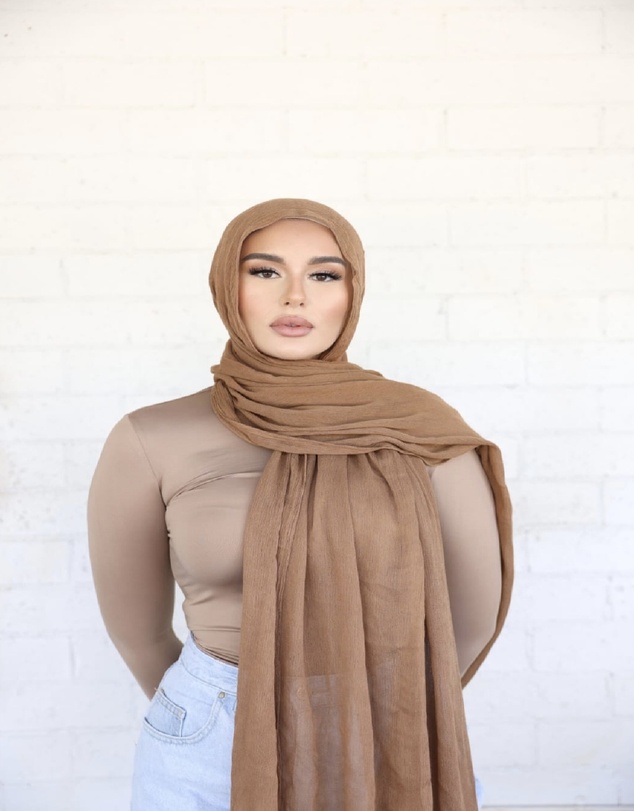 Mod Squad - Luxe Rayon Hijab Frayed Edge - CINNAMON 17