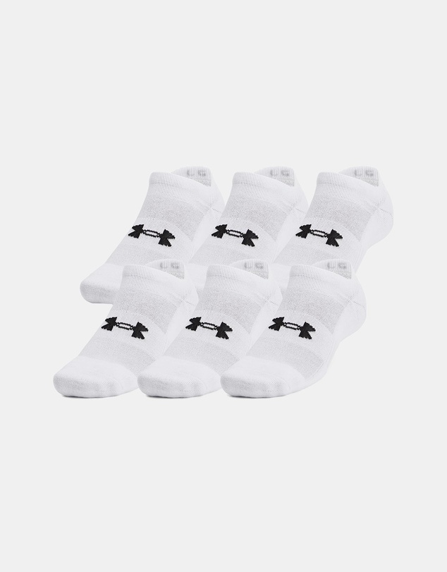 Under Armour - 6-Pack Training Cotton No Show Golf Socks