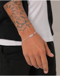 Kuzzoi - ICONIC EXCLUSIVE - Bracelet Men Basic Cord Chain Twisted in 925 Sterling Silver