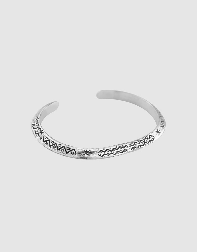 Haze & Glory - ICONIC EXCLUSIVE - Azetec Bangle in Oxidised 925 Silver