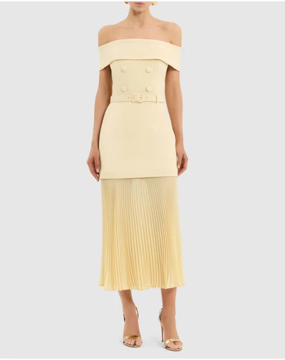 Rebecca Vallance - Muriel Off the Shoulder Midi Dress