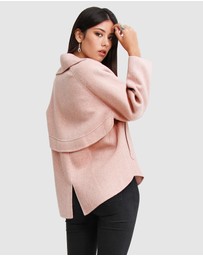 Belle & Bloom - I'm Yours Wool Blend Peacoat
