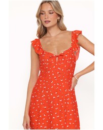 Petal & Pup - Lacey Mini Dress - Red Floral
