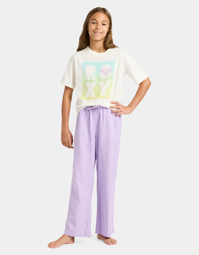 Roxy - Girls 4 to 16 Lekeito Break Linen Pants