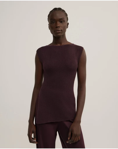 Witchery - Asymmetric Hem Knit Tank