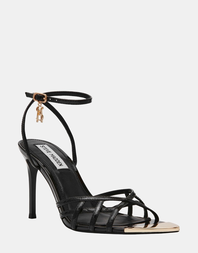 Steve Madden - Peepshow Black Patent Heels