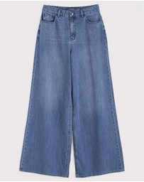 Seasalt - Seasalt Cornwall Blue Godrevy Wide Leg Jean