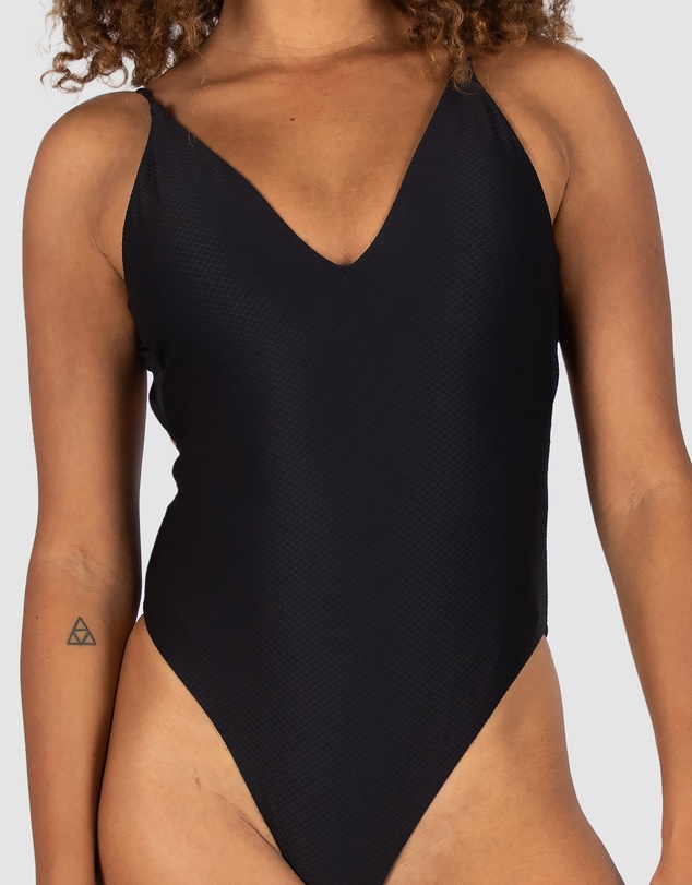 Baku Swimwear - Rococco Deep V Neck Cheeky One Piece Swimsuit
