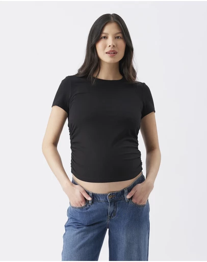 Ripe Maternity - Organic Cotton Ruched Tee