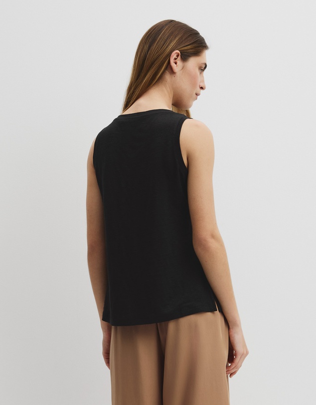 Country Road - Linen Boat Neck Tank