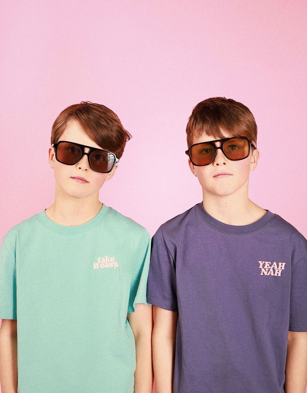 Skwosh - Take It Easy Kids Slang Tee in Moss
