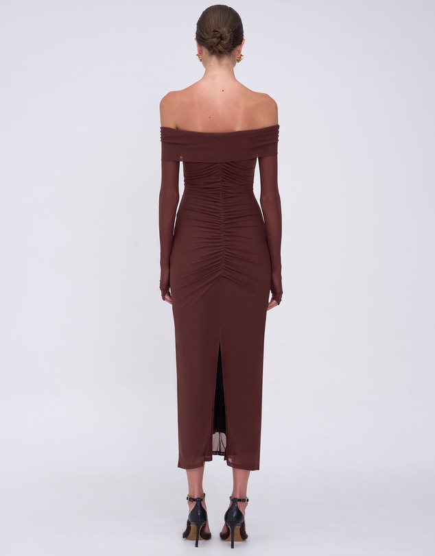 Suboo - Christy Mesh Off Shoulder Midi
