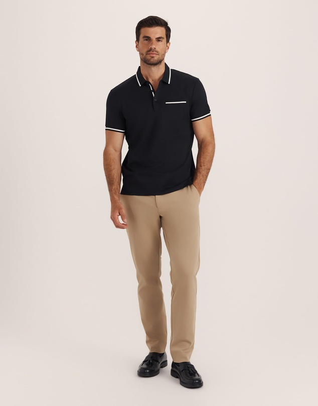 SABA - Ted Textured Cotton Polo