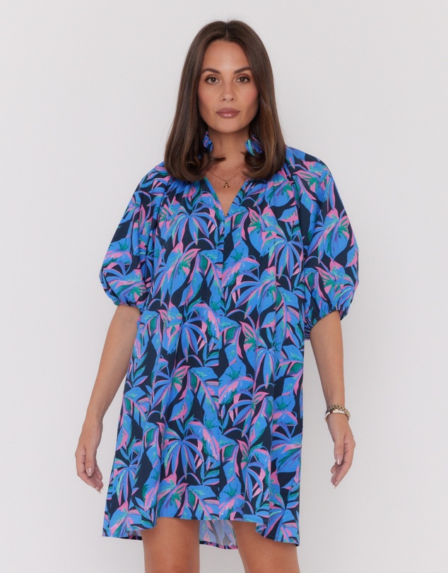 ALEXANDRA - Malta Dress Navy Floral Print
