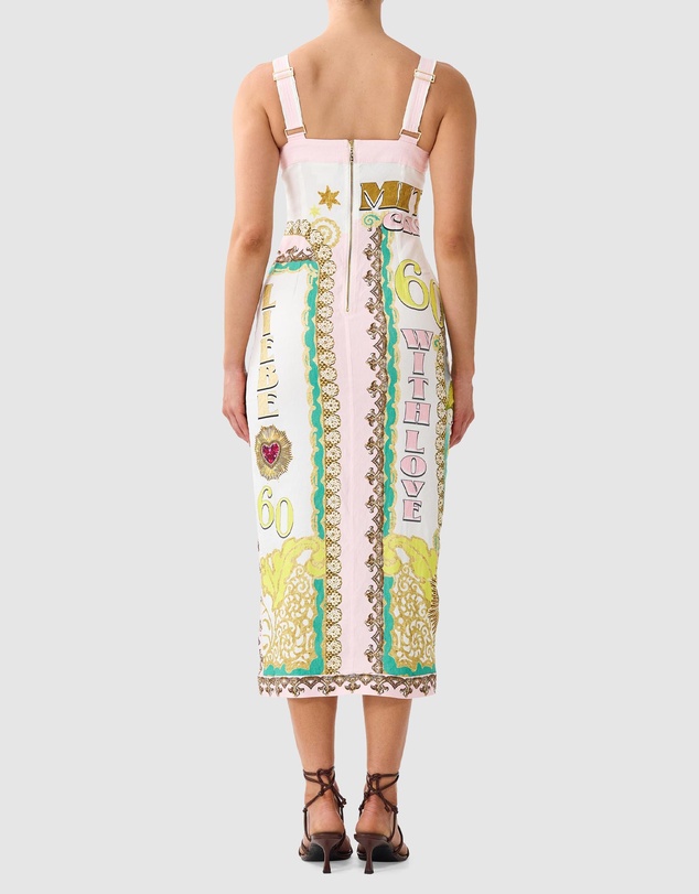 Camilla - Form Fitted Midi Dress With Topstitching