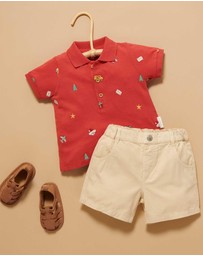 Purebaby - Christmas Polo -Kids-Babies