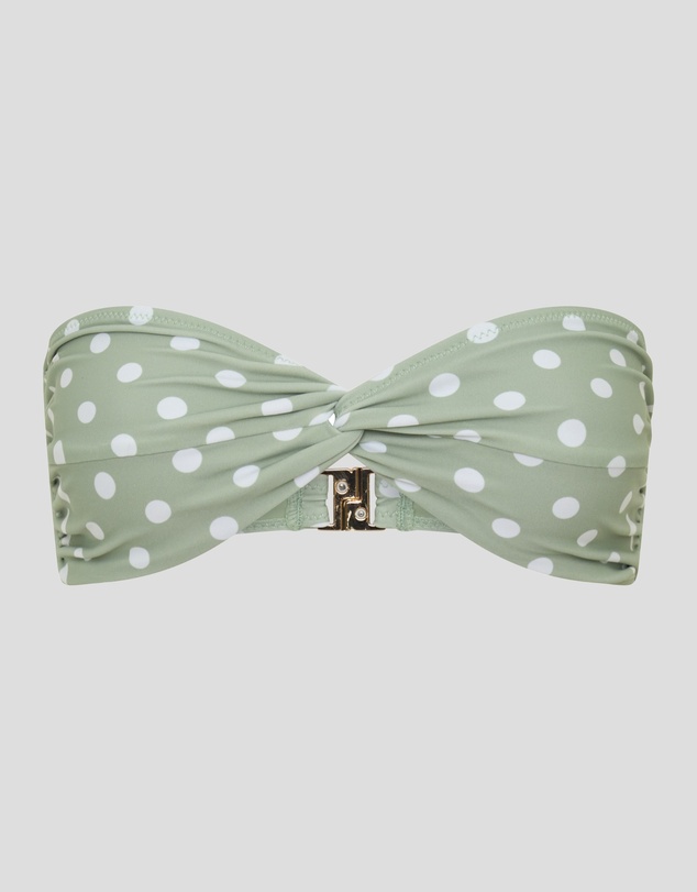 Vacay Swimwear - Positano Top Sage Polka