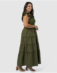 Sunday In The City - Electric Avenue Midi Dress