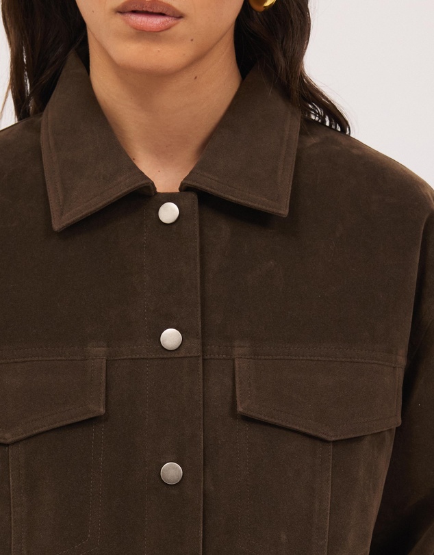 Calli - Williams Faux Suede Jacket