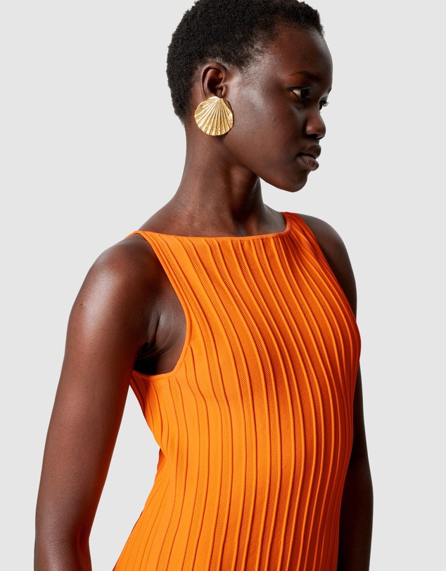 & Other Stories - Rib-Knit Midi Dress
