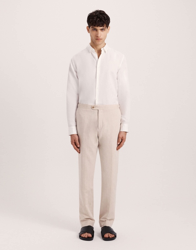 SABA - Reeves Long Sleeve Classic Linen Cotton Shirt