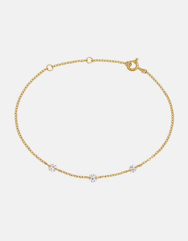 SAINT VALENTINE - Floating Stone Bracelet - Gold