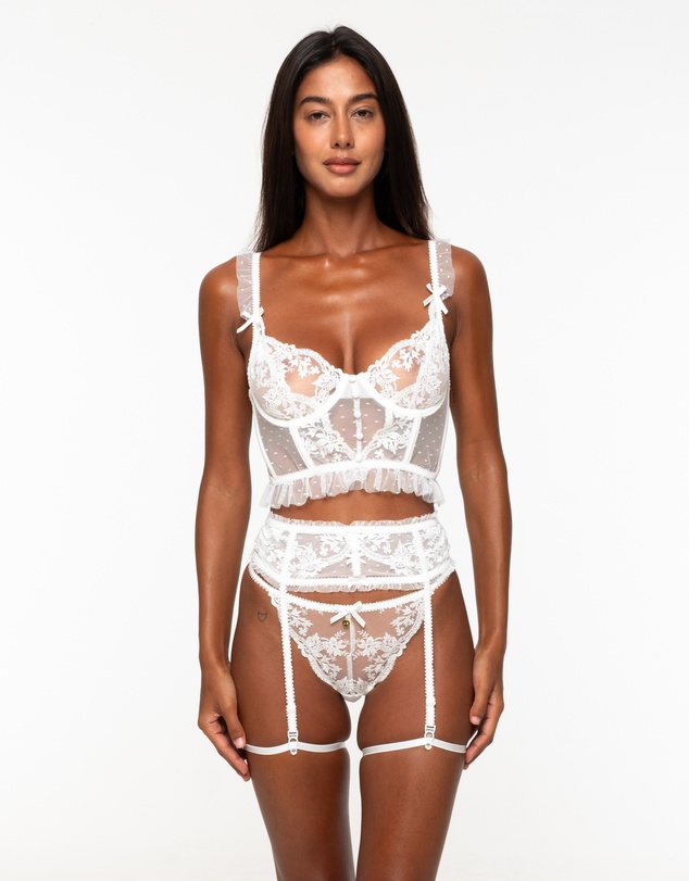 One Empire - Junie White Lingerie Set