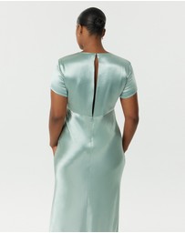 Third Form - Satin Bias Maxi Tee Dress