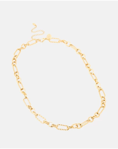 Lovisa - Waterproof Gold Plated Stainless Steel Multi-Link Chain Necklace