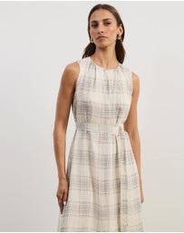 Atmos&Here - Aura Check Midi Dress
